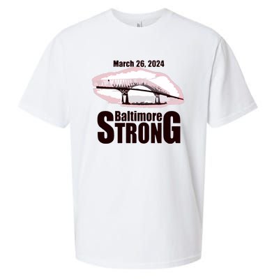 Francis Scott Key Bridge Strong Baltimore Bridge Strong Sueded Cloud Jersey T-Shirt