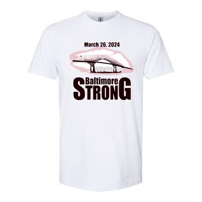 Francis Scott Key Bridge Strong Baltimore Bridge Strong Softstyle CVC T-Shirt