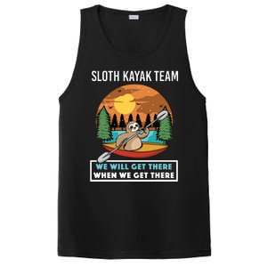 Funny Sloth Kayaking Art Fo Kayaker Crew PosiCharge Competitor Tank