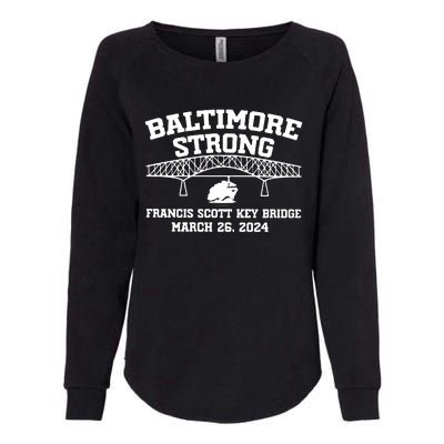 Francis Scott Key Bridge Collapse Womens California Wash Sweatshirt