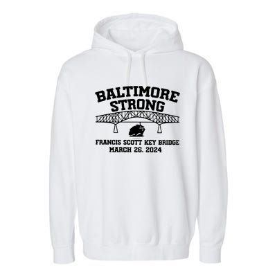 Francis Scott Key Bridge Collapse Garment-Dyed Fleece Hoodie