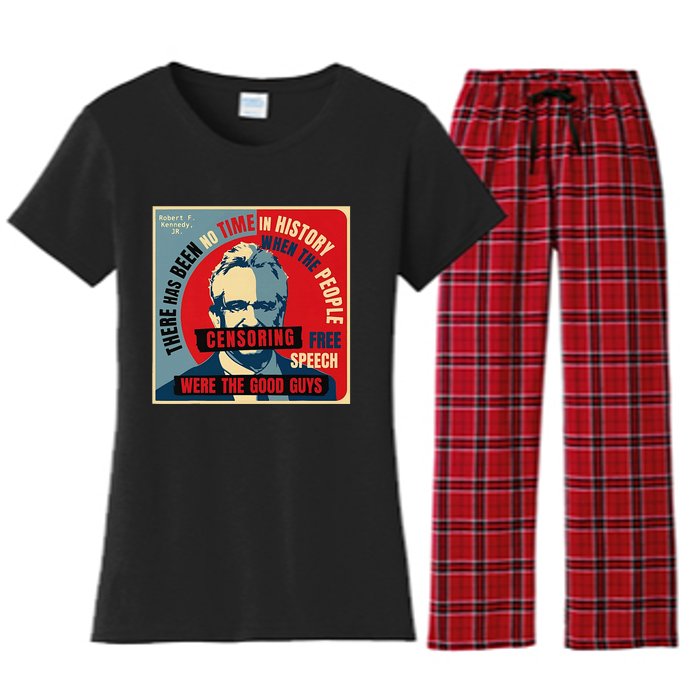 Free Speech Kennedy Coaster Women's Flannel Pajama Set