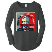 Free Speech Kennedy Coaster Women's Perfect Tri Tunic Long Sleeve Shirt