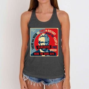 Free Speech Kennedy Coaster Women's Knotted Racerback Tank