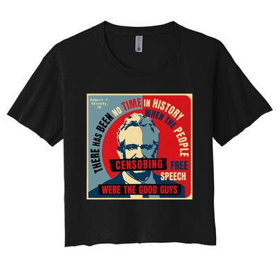 Free Speech Kennedy Coaster Women's Crop Top Tee