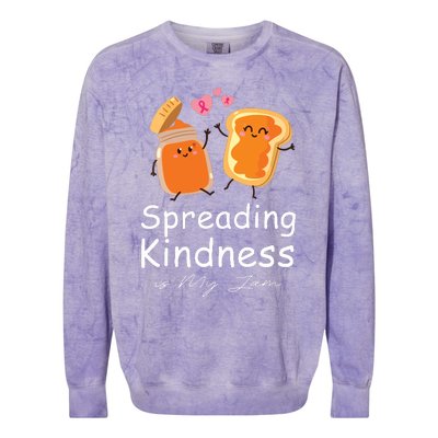 Funny Spreading Kindness Is My Jam Orange Unity Day Colorblast Crewneck Sweatshirt