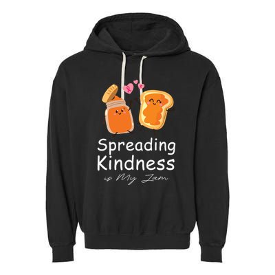 Funny Spreading Kindness Is My Jam Orange Unity Day Garment-Dyed Fleece Hoodie