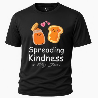 Funny Spreading Kindness Is My Jam Orange Unity Day Cooling Performance Crew T-Shirt