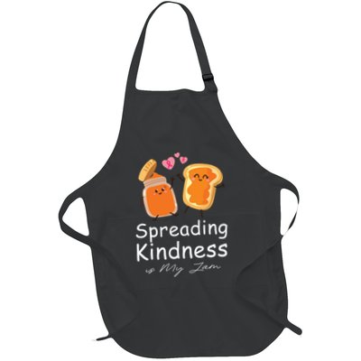 Funny Spreading Kindness Is My Jam Orange Unity Day Full-Length Apron With Pockets