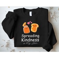 Funny Spreading Kindness Is My Jam Orange Unity Day Sweatshirt