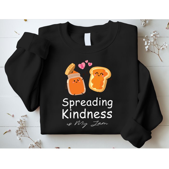 Funny Spreading Kindness Is My Jam Orange Unity Day Sweatshirt