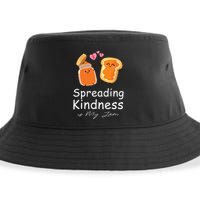 Funny Spreading Kindness Is My Jam Orange Unity Day Sustainable Bucket Hat