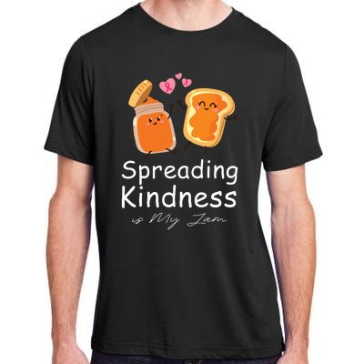 Funny Spreading Kindness Is My Jam Orange Unity Day Adult ChromaSoft Performance T-Shirt