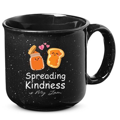 Funny Spreading Kindness Is My Jam Orange Unity Day 15oz Campfire Ceramic Mug