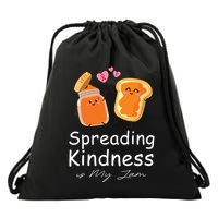 Funny Spreading Kindness Is My Jam Orange Unity Day Drawstring Bag