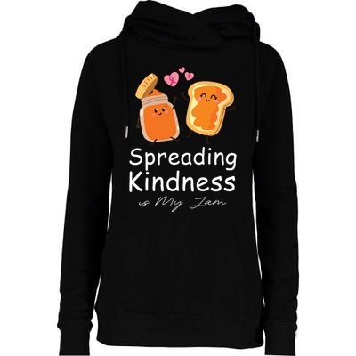 Funny Spreading Kindness Is My Jam Orange Unity Day Womens Funnel Neck Pullover Hood