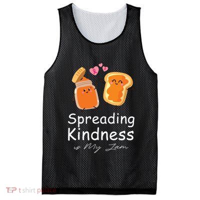 Funny Spreading Kindness Is My Jam Orange Unity Day Mesh Reversible Basketball Jersey Tank