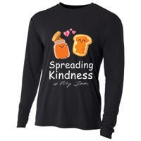 Funny Spreading Kindness Is My Jam Orange Unity Day Cooling Performance Long Sleeve Crew