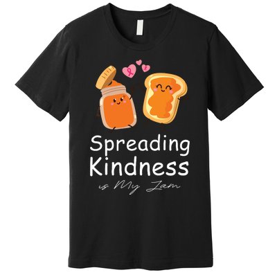 Funny Spreading Kindness Is My Jam Orange Unity Day Premium T-Shirt