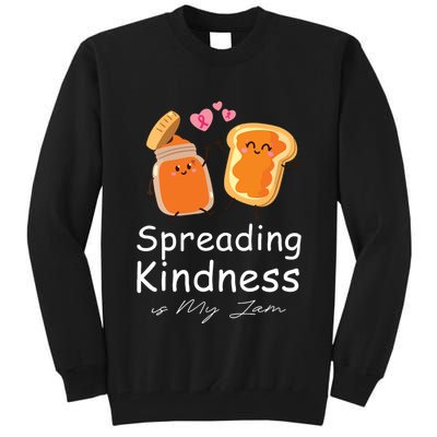 Funny Spreading Kindness Is My Jam Orange Unity Day Tall Sweatshirt