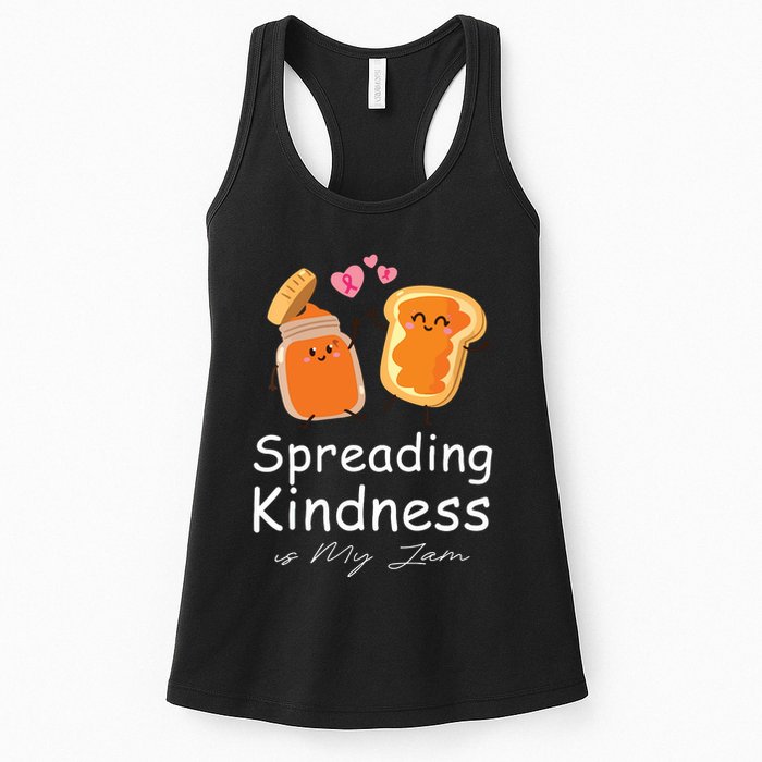 Funny Spreading Kindness Is My Jam Orange Unity Day Womens Tank Top