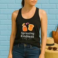 Funny Spreading Kindness Is My Jam Orange Unity Day Womens Tank Top