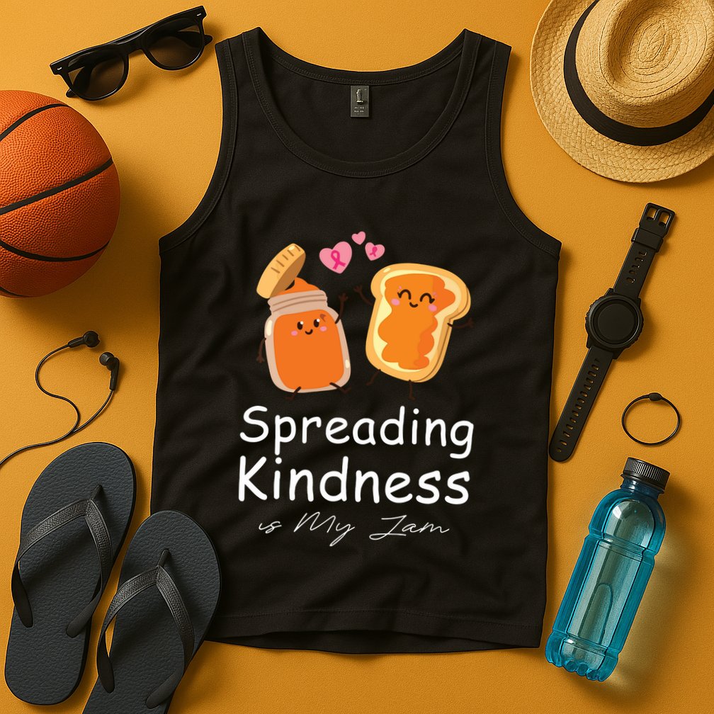 Funny Spreading Kindness Is My Jam Orange Unity Day Tank Top