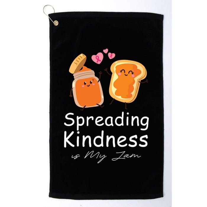 Funny Spreading Kindness Is My Jam Orange Unity Day Golf Towel
