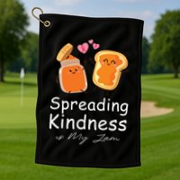 Funny Spreading Kindness Is My Jam Orange Unity Day Golf Towel