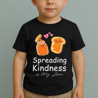 Funny Spreading Kindness Is My Jam Orange Unity Day Toddler T-Shirt