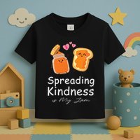 Funny Spreading Kindness Is My Jam Orange Unity Day Toddler T-Shirt