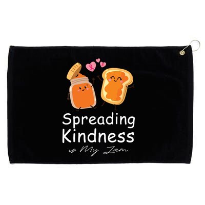 Funny Spreading Kindness Is My Jam Orange Unity Day Grommeted Golf Towel