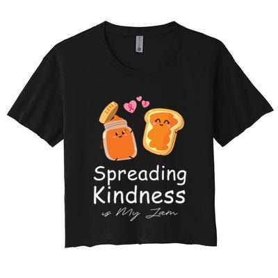 Funny Spreading Kindness Is My Jam Orange Unity Day Crop Top