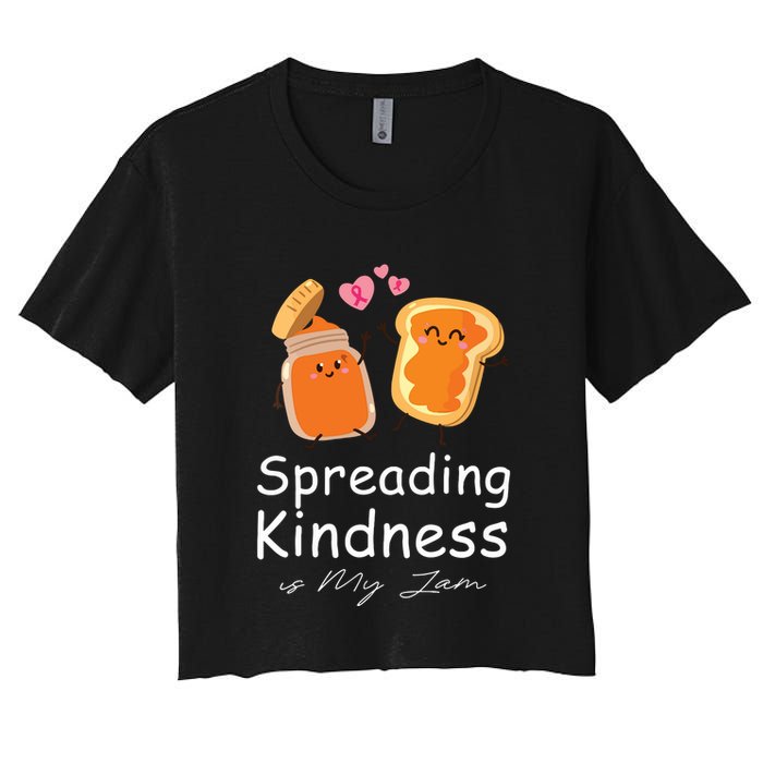 Funny Spreading Kindness Is My Jam Orange Unity Day Crop Top