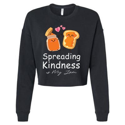 Funny Spreading Kindness Is My Jam Orange Unity Day Cropped Pullover Crew