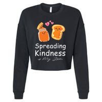 Funny Spreading Kindness Is My Jam Orange Unity Day Cropped Pullover Crew