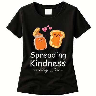Funny Spreading Kindness Is My Jam Orange Unity Day Womens T-Shirt