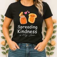 Funny Spreading Kindness Is My Jam Orange Unity Day Womens T-Shirt