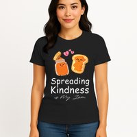 Funny Spreading Kindness Is My Jam Orange Unity Day Womens T-Shirt