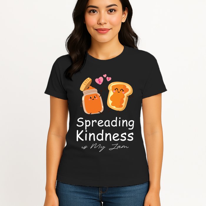 Funny Spreading Kindness Is My Jam Orange Unity Day Womens T-Shirt