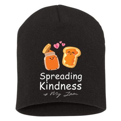 Funny Spreading Kindness Is My Jam Orange Unity Day Short Acrylic Beanie