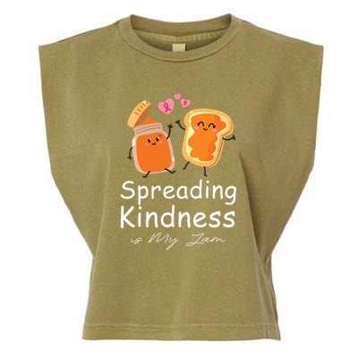 Funny Spreading Kindness Is My Jam Orange Unity Day Garment-Dyed Women's Muscle Tee