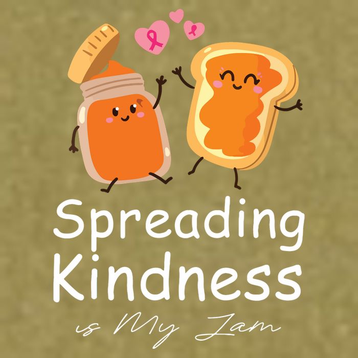 Funny Spreading Kindness Is My Jam Orange Unity Day Garment-Dyed Women's Muscle Tee