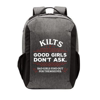 Funny Scottish Kilts Good Girl Don't Ask Scotland Vector Backpack