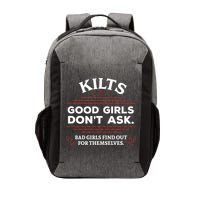 Funny Scottish Kilts Good Girl Don't Ask Scotland Vector Backpack