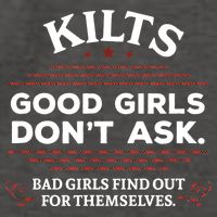 Funny Scottish Kilts Good Girl Don't Ask Scotland Vector Backpack