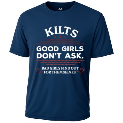 Funny Scottish Kilts Good Girl Don't Ask Scotland Cooling Performance Crew T-Shirt