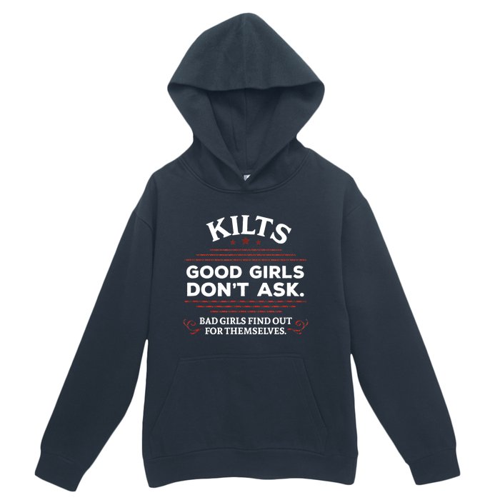 Funny Scottish Kilts Good Girl Don't Ask Scotland Urban Pullover Hoodie