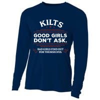 Funny Scottish Kilts Good Girl Don't Ask Scotland Cooling Performance Long Sleeve Crew