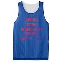 Funny Saying Keep Wack Energy Away From Me Positive Vibes Gift Mesh Reversible Basketball Jersey Tank